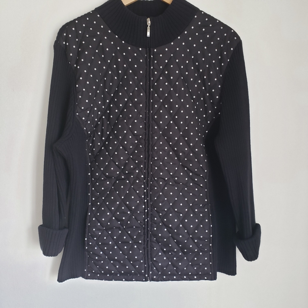 Croft & Barrow Black Quilted Women's Jacket Size: XL